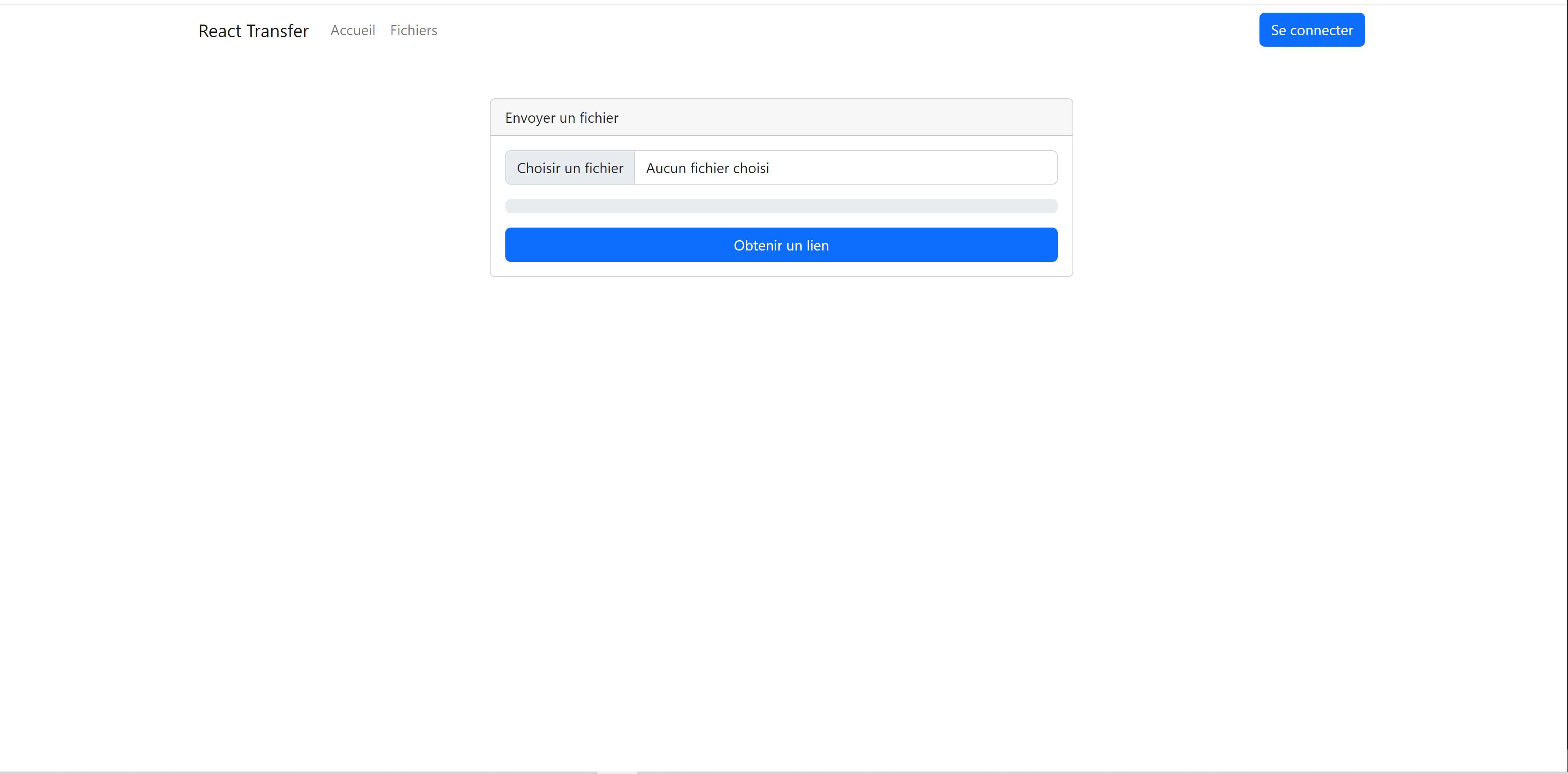 React transfert